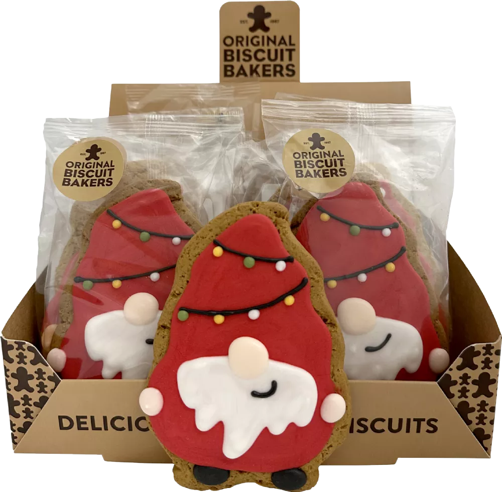 ORIGINAL BISCUIT BAKERS Gonk/Xmas Lights Gingerbread 70g
