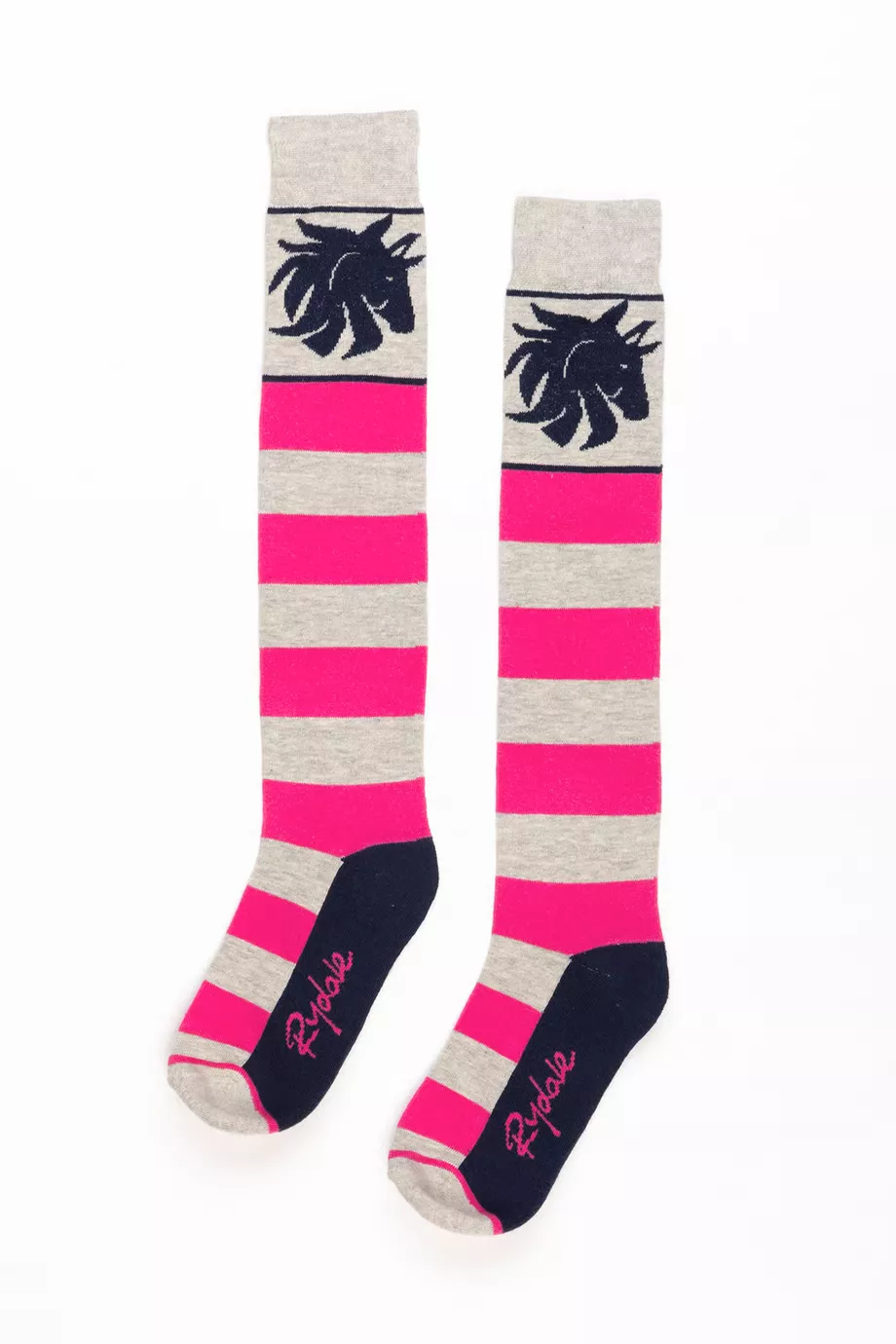 Ladies Broadstripe Knee Length Riding Socks