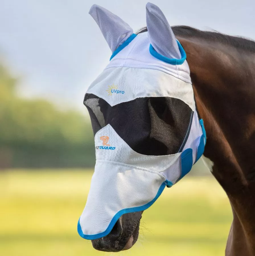 Pro Sun Fly Mask White