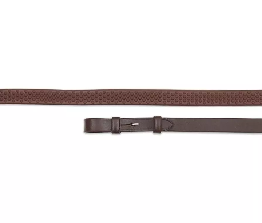 Rubber Grip Reins Havana 48x5/8