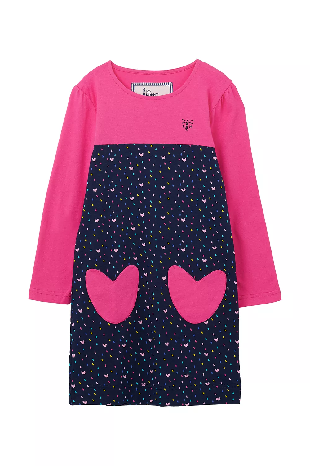 Esme Dress Pink & Hearts 6-7 Yrs