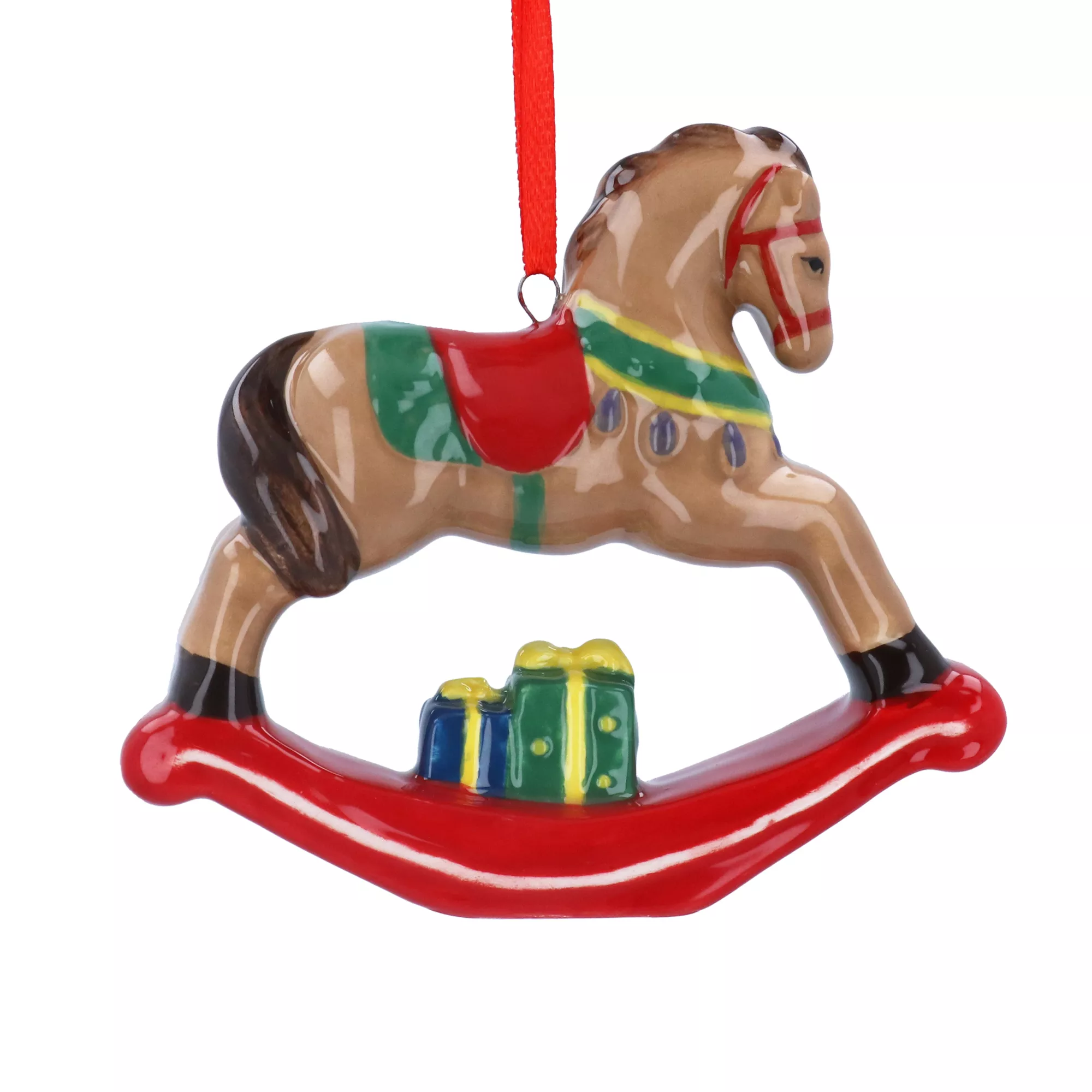 Resin Rocking Horse Decoration 9x10x2cm - Each