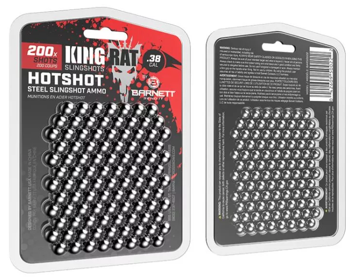 Hot Shot Steel Slingshot Ammo 200pk