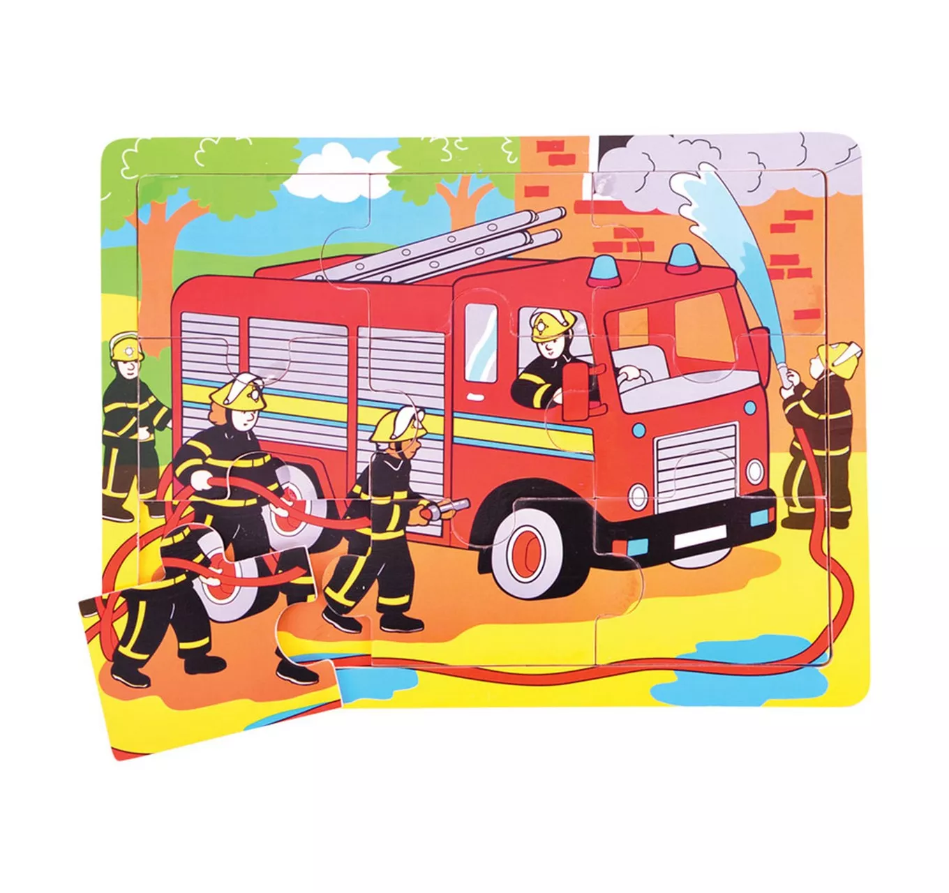 Tray Puzzle - Fire Engine