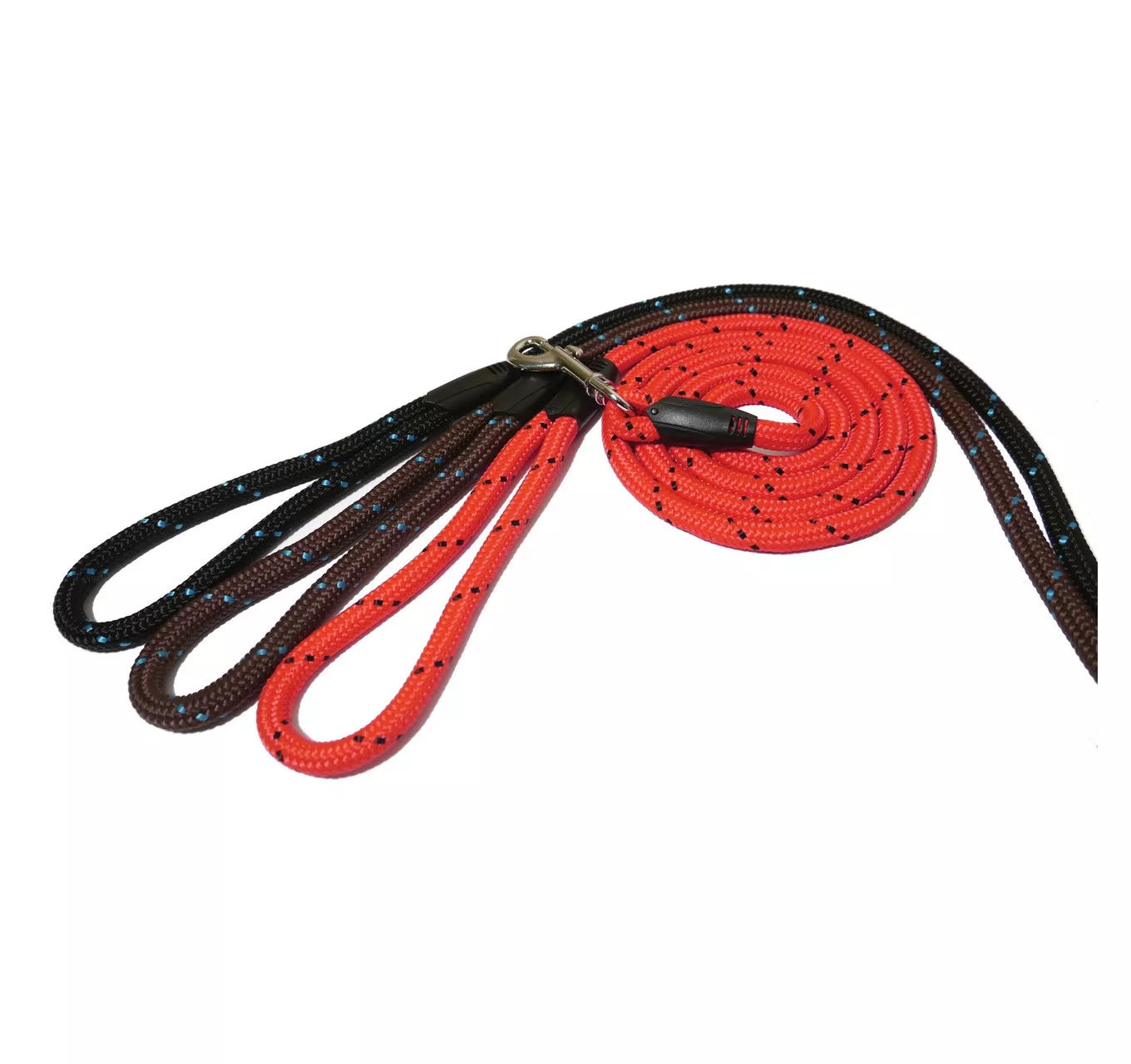 Rope Twist Lead Brown/Teal