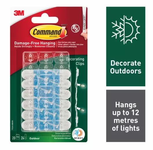 Command Outdoor Decorating Clips 20pk