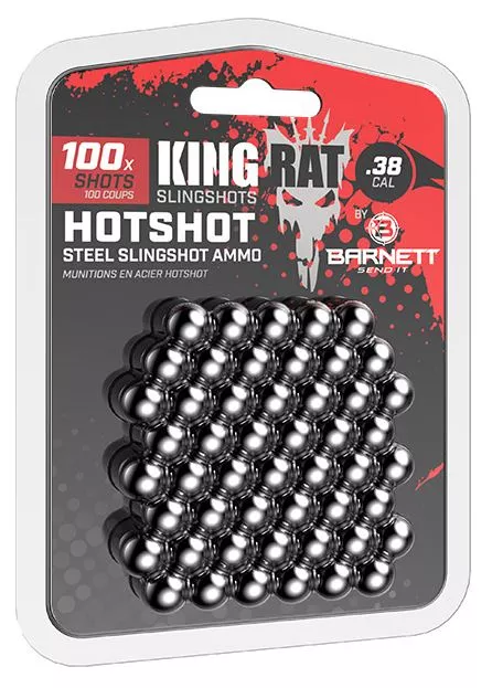 Hot Shot Steel Slingshot Ammo 100pk