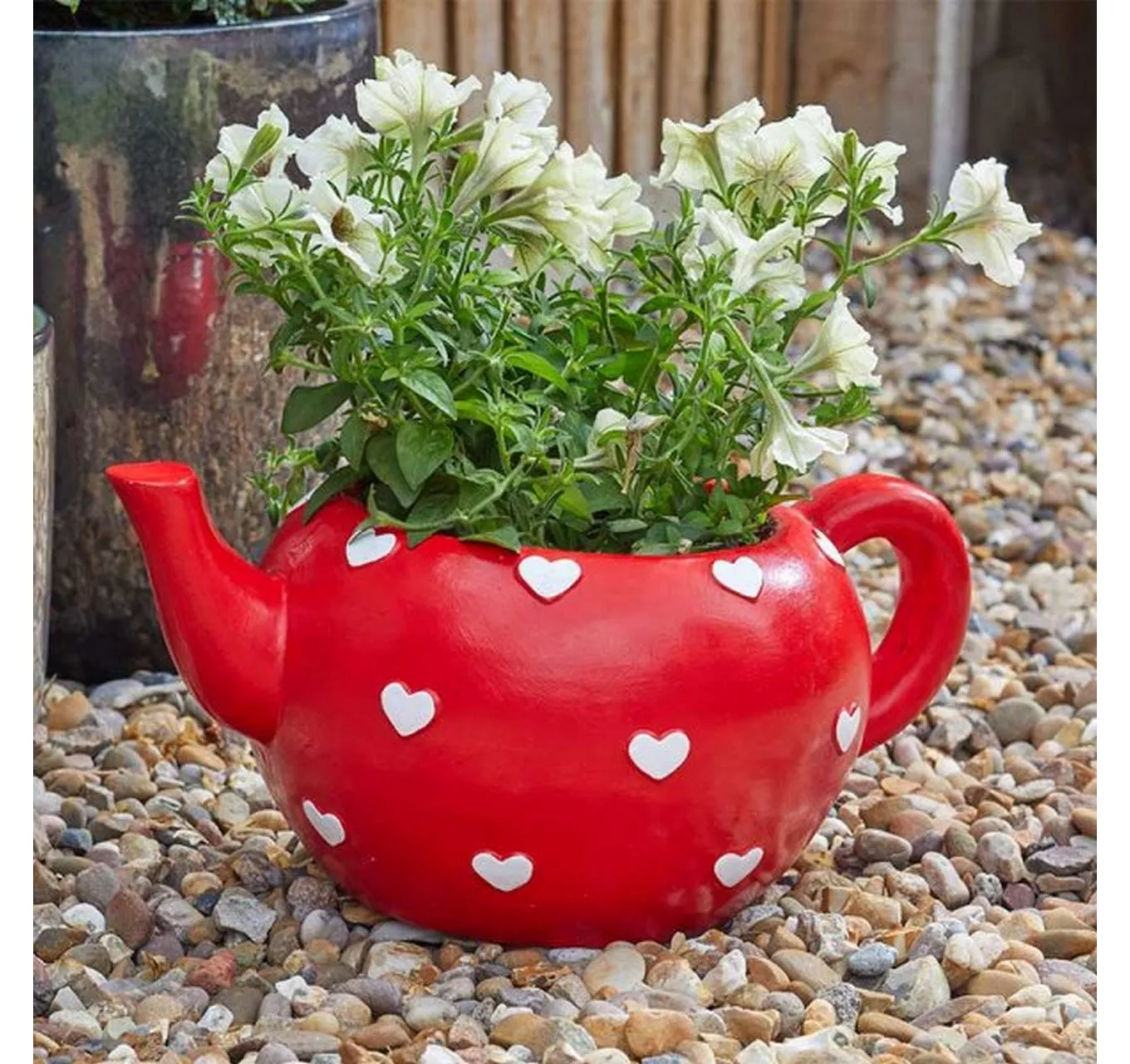 Teapot Heart Planter