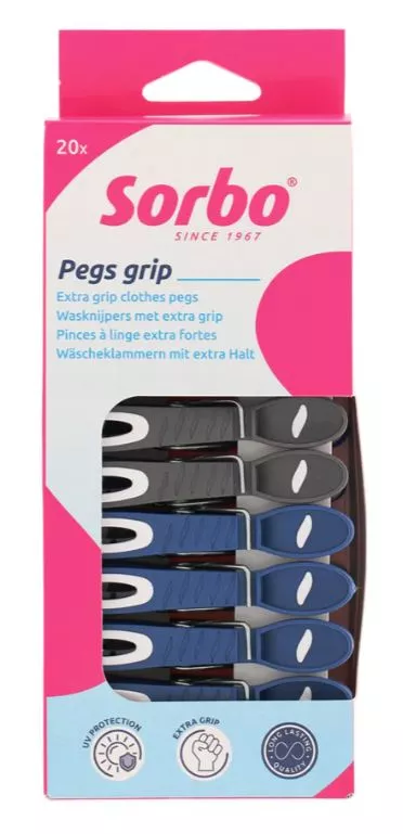 Extra Grip Clothes Pegs 20pk