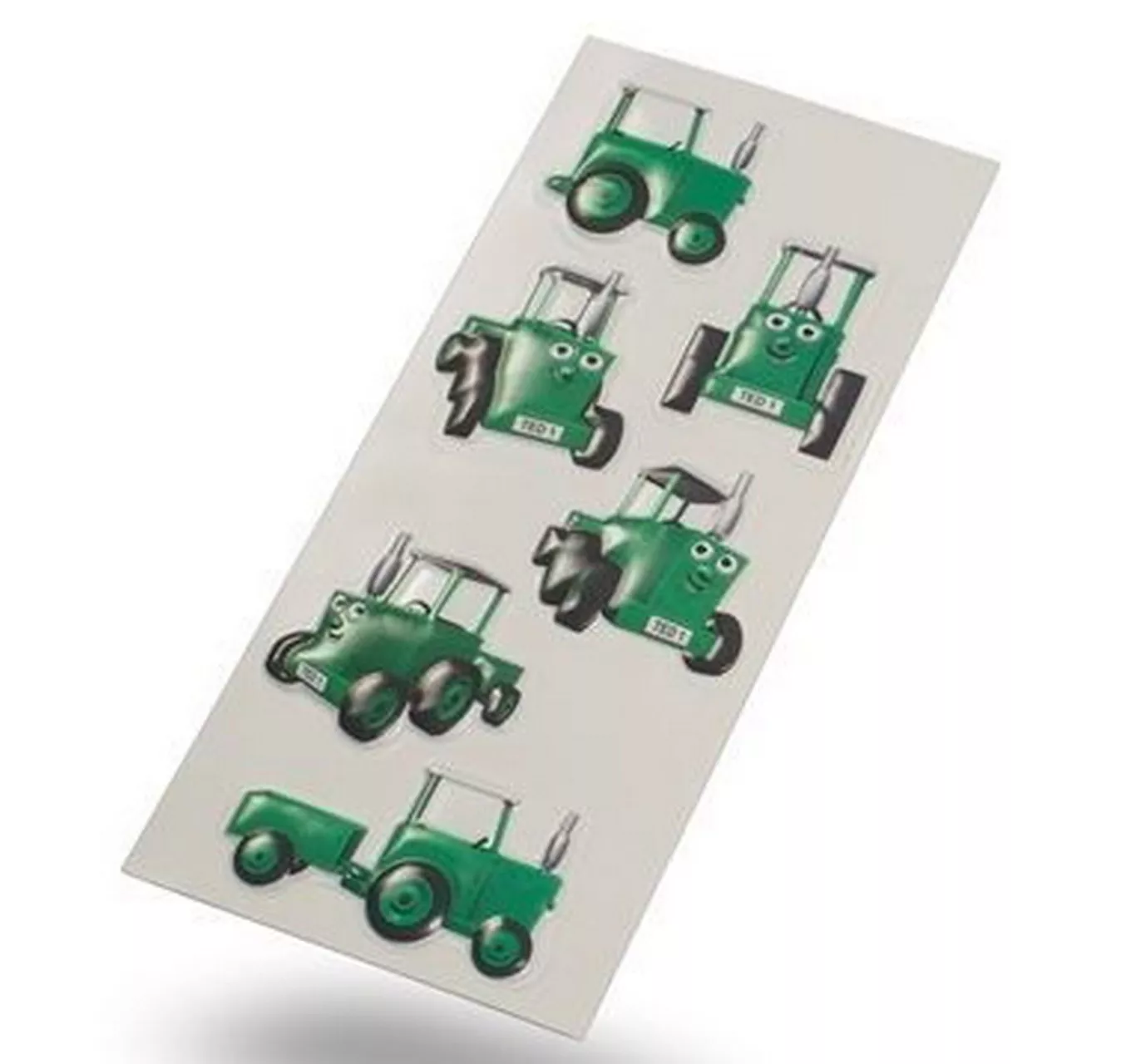 3D Tractor Ted Stickers
