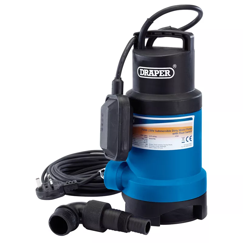 Submersible Dirty Water Pump with Float Switch 200L/Min