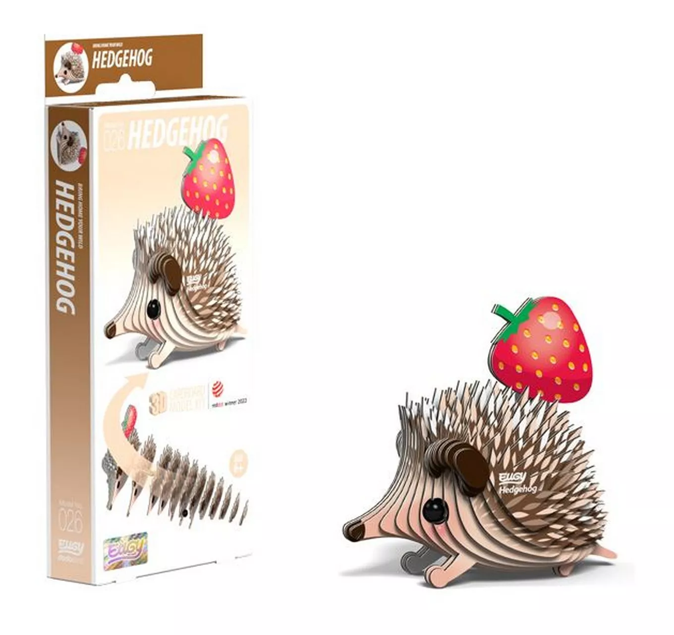 Eugy 3D Model - Hedgehog