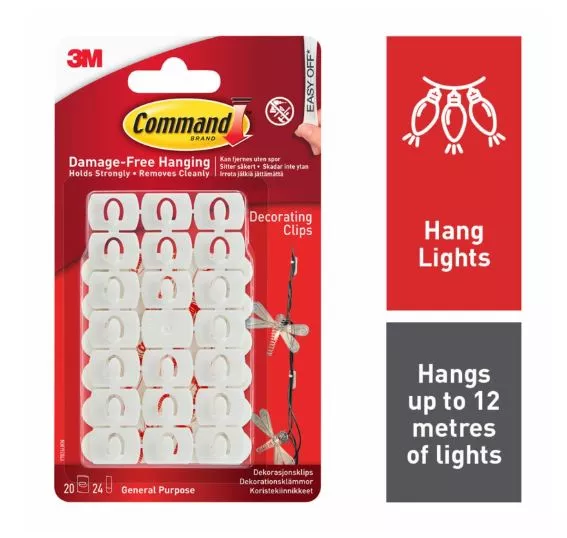 Command Decorating Clips 20pk