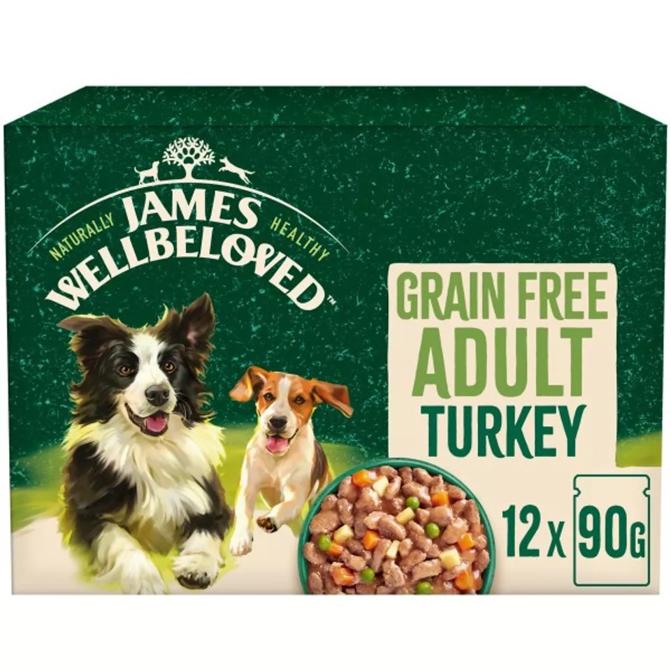 JW GF Adult Turkey in Gravy Pouch 12 x 90g