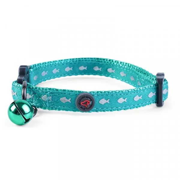 WonderLust Green Shiny Fish Collar