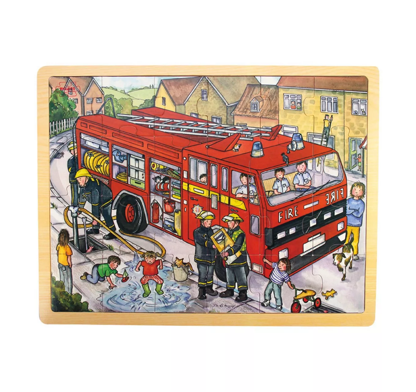 Tray Puzzle - Fire Engine 24pc