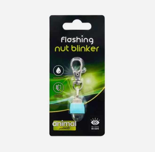 Flashing Safety Nut Blinker - Blue