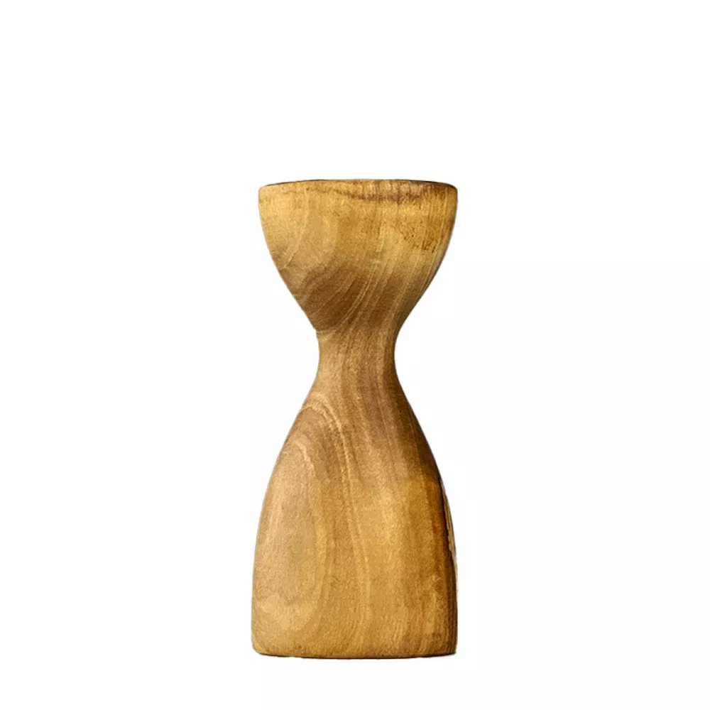 Selbrae Olive Wood - Medium Candlestick Holder