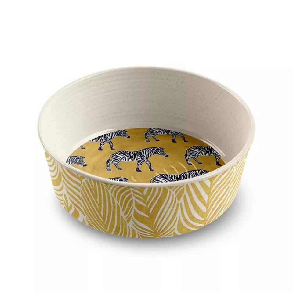 Tarhong Safari Pet Bowl Zebra Medium 6.7" x 2.3"