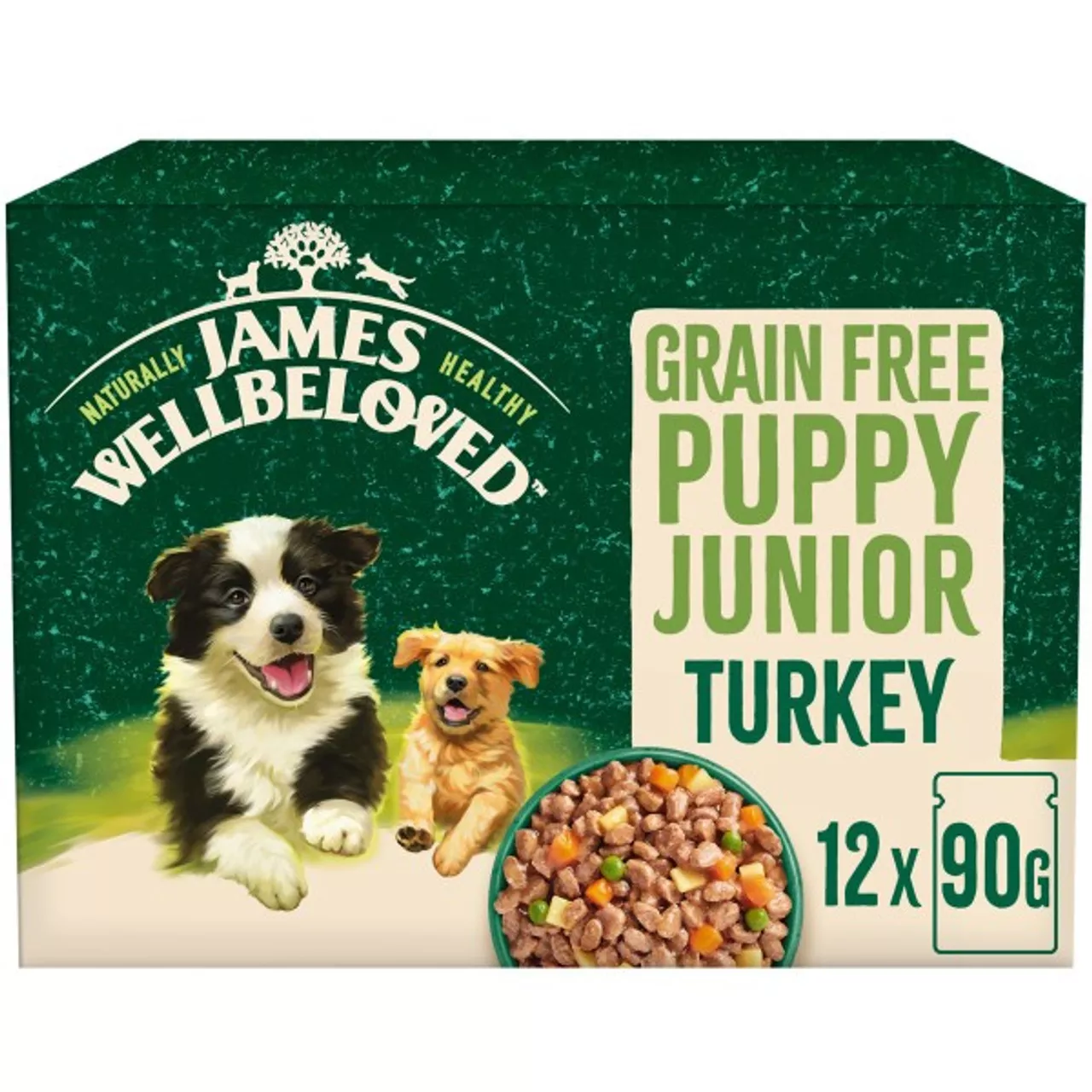 JW GF Puppy Turkey in Gravy Pouch 12 x 90g