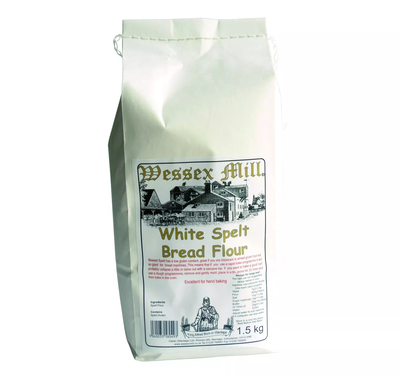 White Spelt Bread Flour 1.5kg