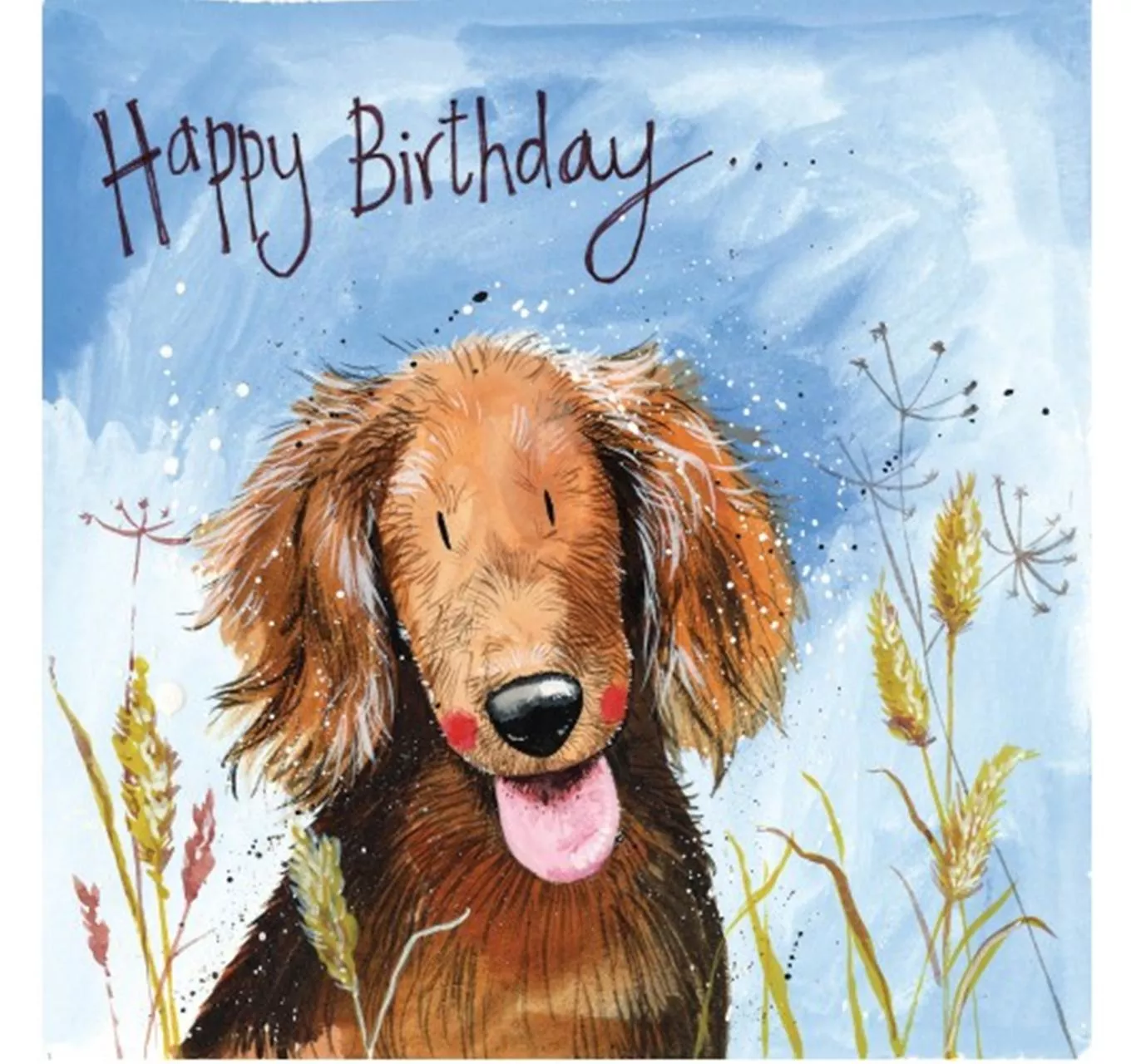 Bertie Dog - Birthday Card