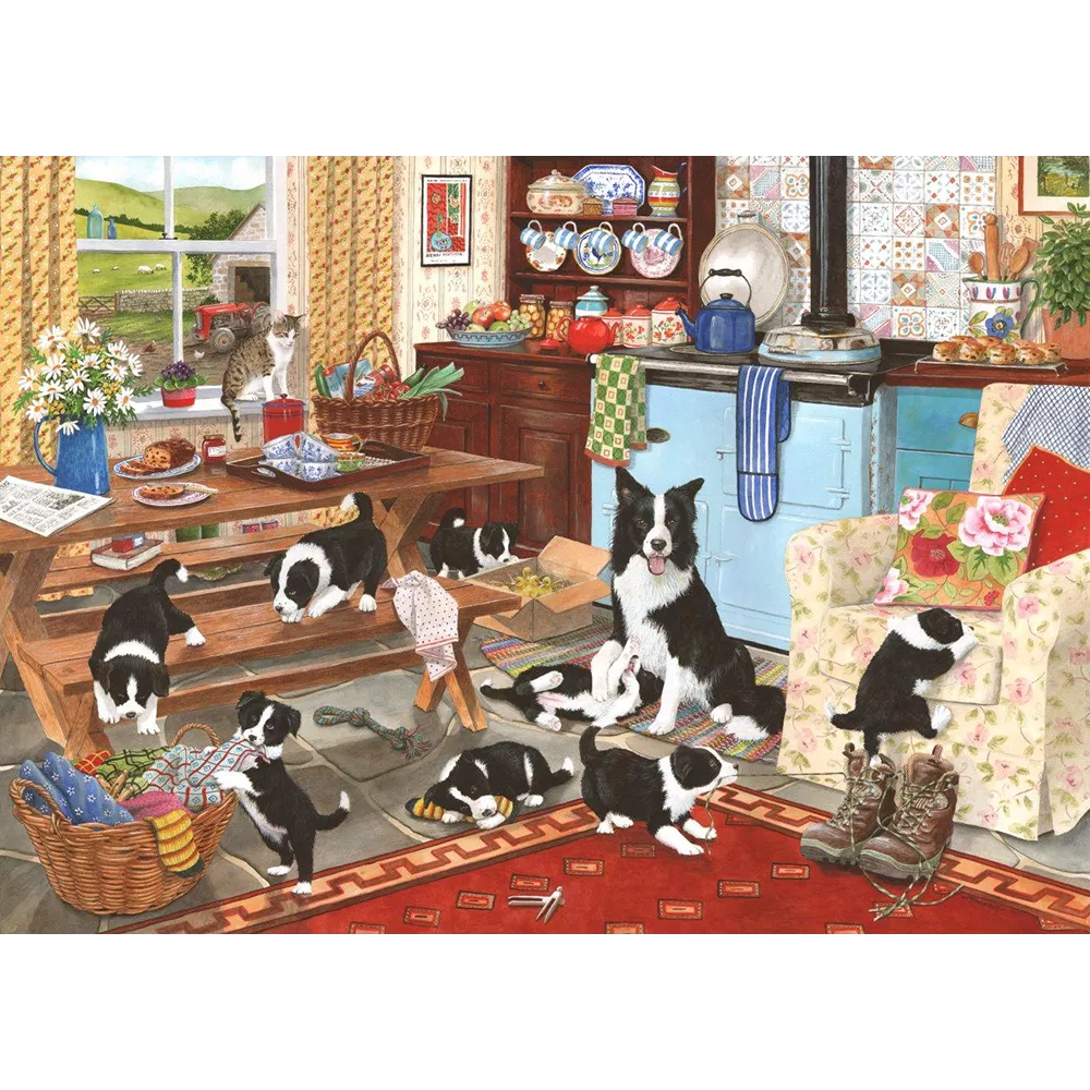 Collie Wobbles 1000 Piece Puzzle