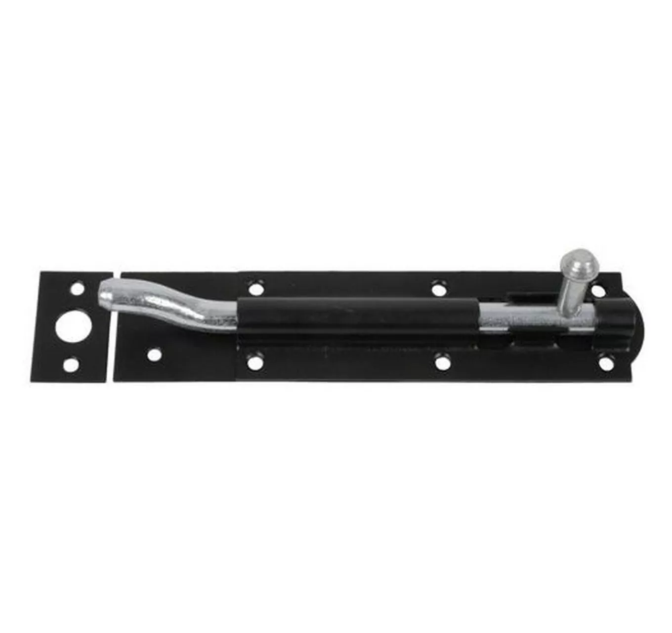 Necked Tower Bolt Black 6"