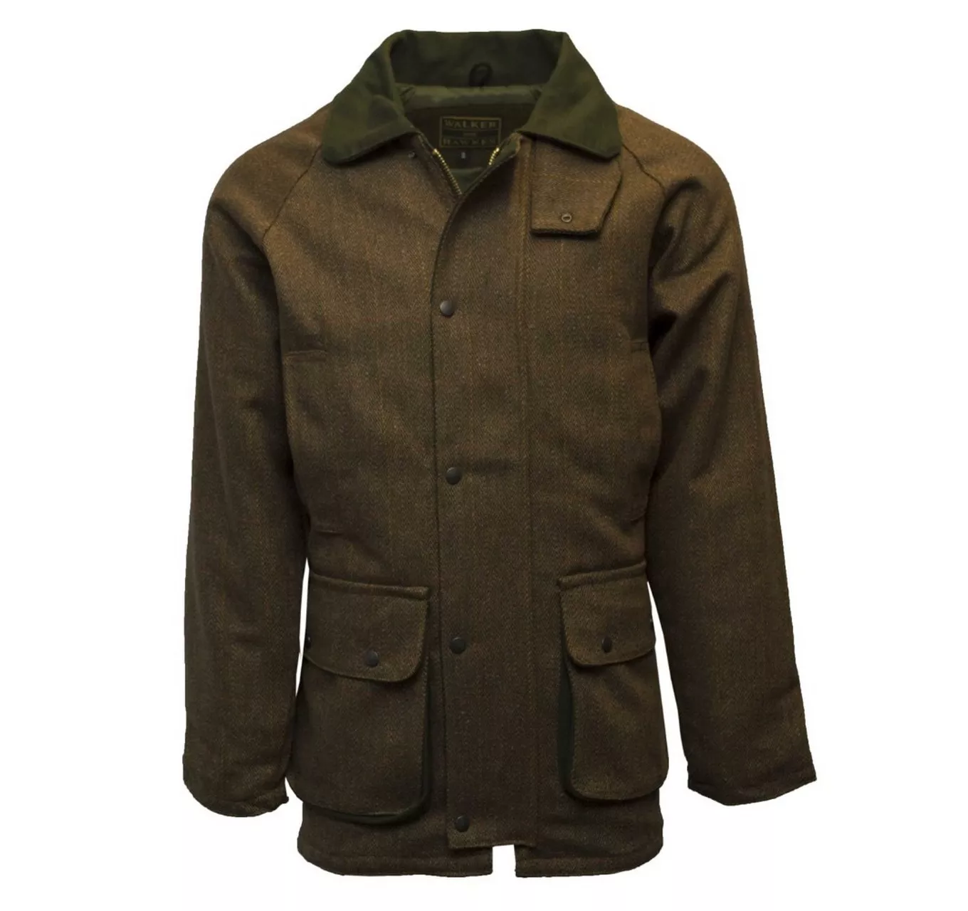 Barlaston Tweed Coat Brown XL