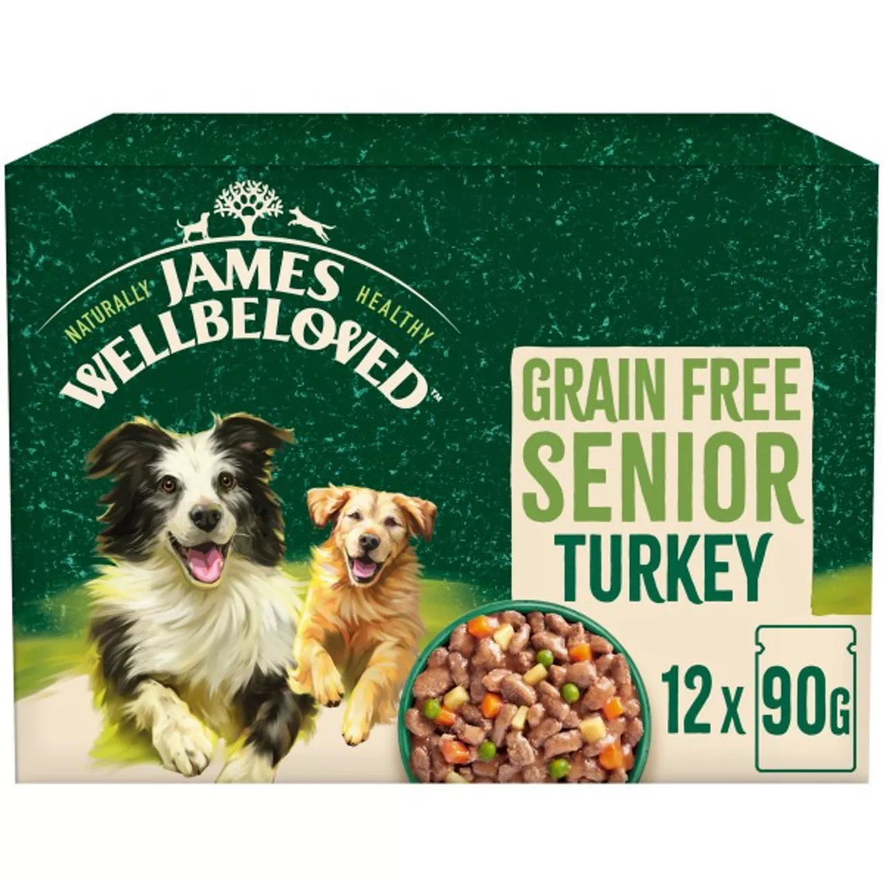 JW Pouches GF Senior Turkey in Gravy Pouch 12 x 90g