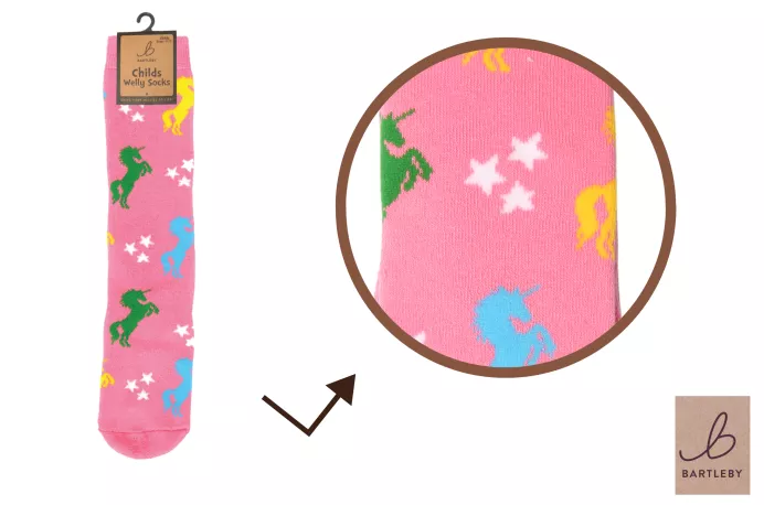 Welly Socks Unicorn Girls