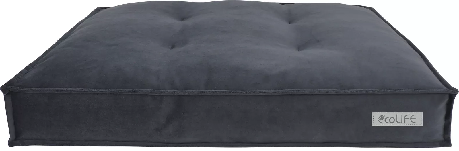 Ecolife Cushion Lounger Charcoal 120x75cm