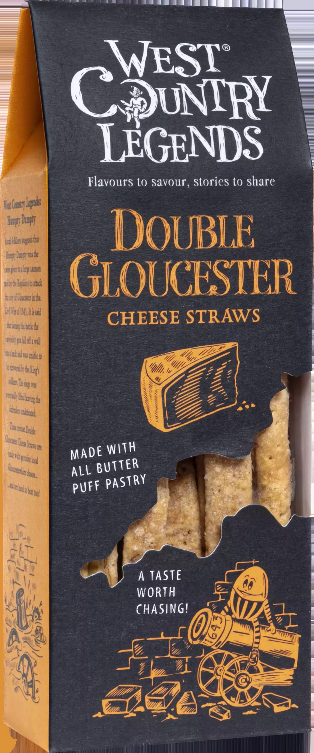 WEST COUNTRY LEGENDS Double Gloucester Cheese Straws 100g