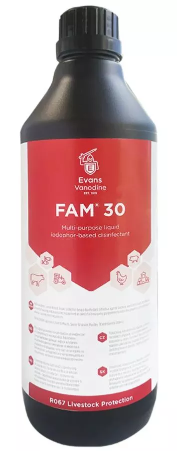 FAM 30 Defra Approved Disinfectant 1L