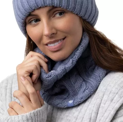 Womens Marlow Thermal Neck Warmer - Dusky Blue