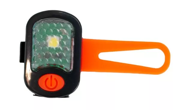 Orange Rechargeable Blinker with White LED