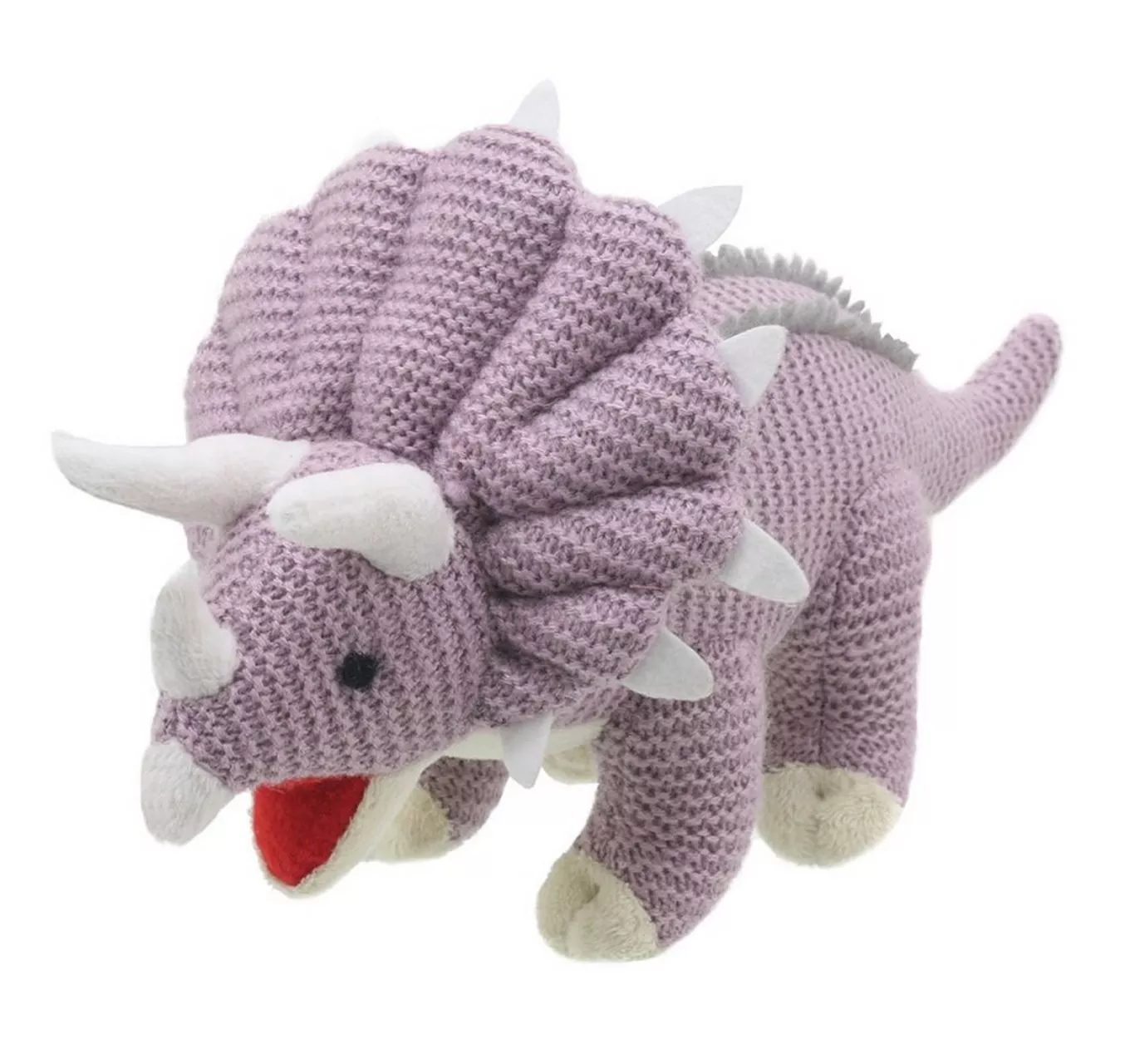Knitted Triceratops Lilac (S)
