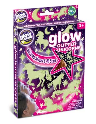 Cosmic Glow Glitter Unicorns