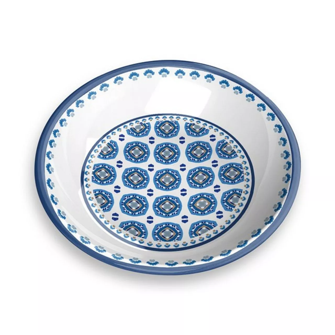 Moroccan Pet Saucer Indigo 5.2"