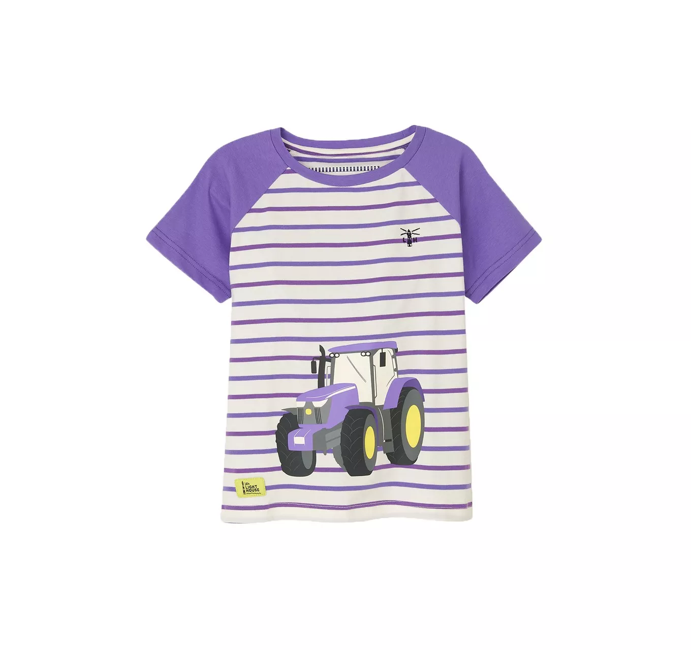 Tractor T-Shirt Purple 6-7