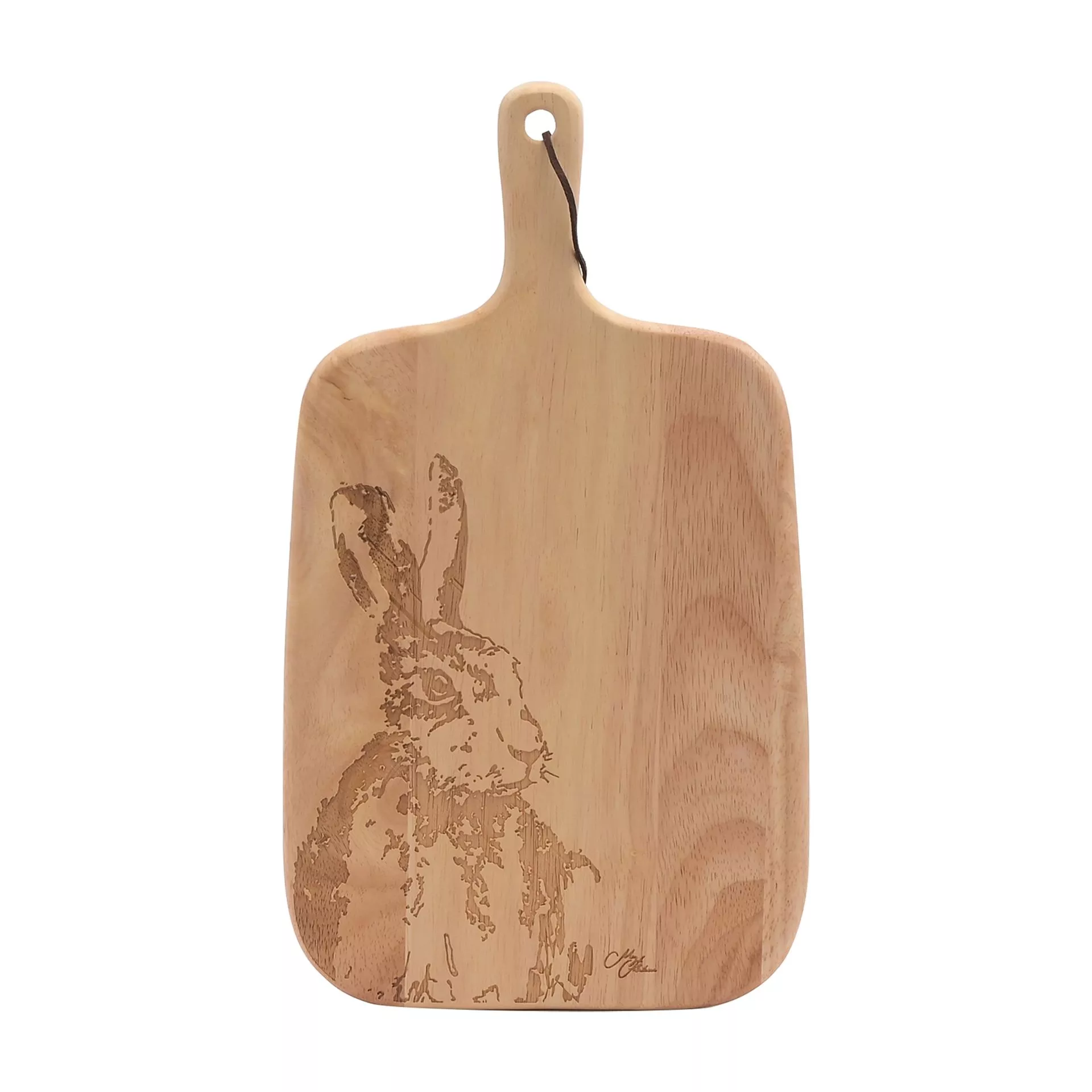Meg Hawkins Rubber Wood Engraved Board - Hare 35x20cm