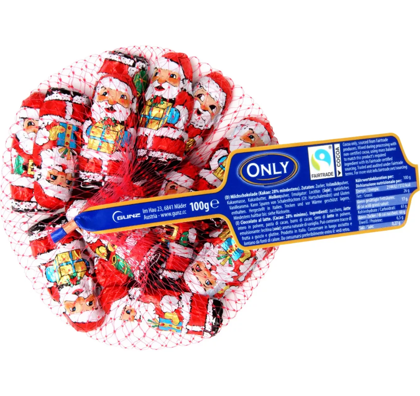 Milk Chocolate Santas 100g