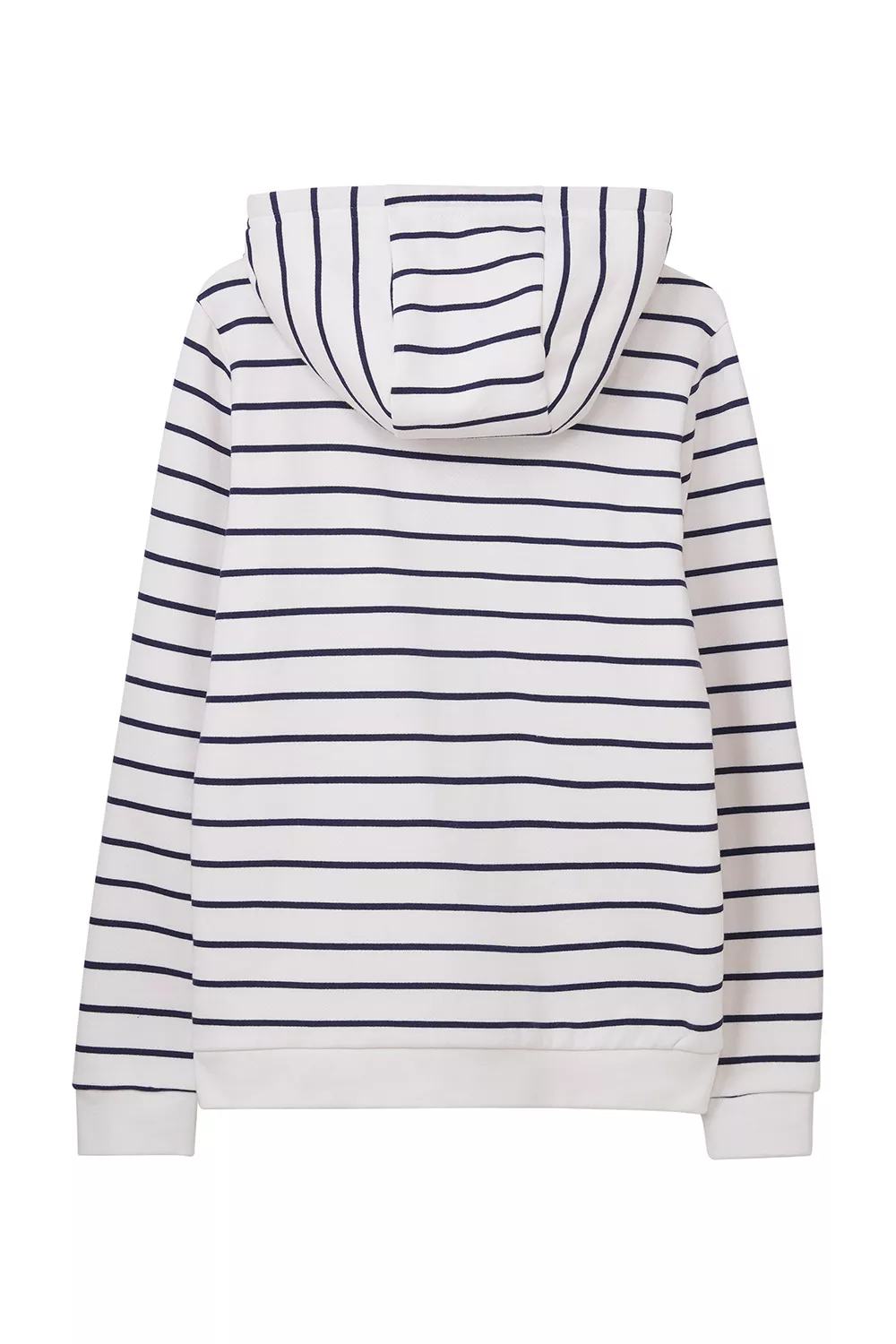 Ladies Strand Hooded Top Navy Stripe 18