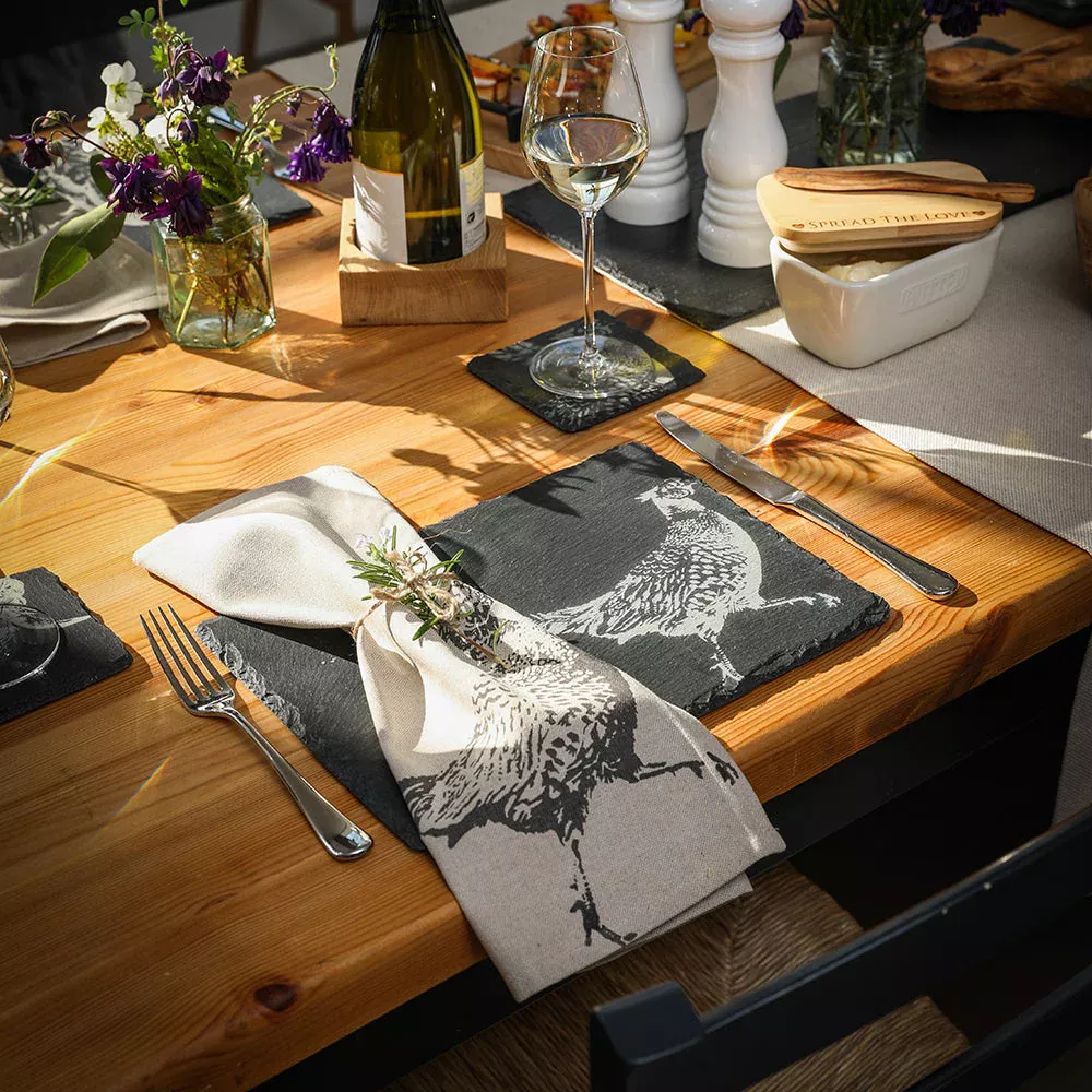 Selbrae 2 Slate Place Mats  - Pheasant