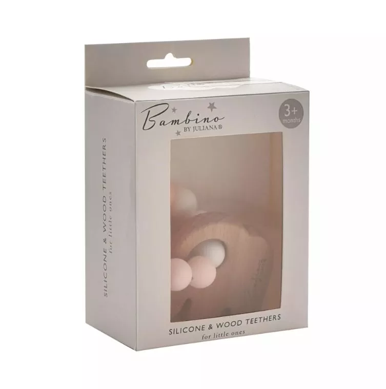 Bambino Elephant Teething Toy Pink