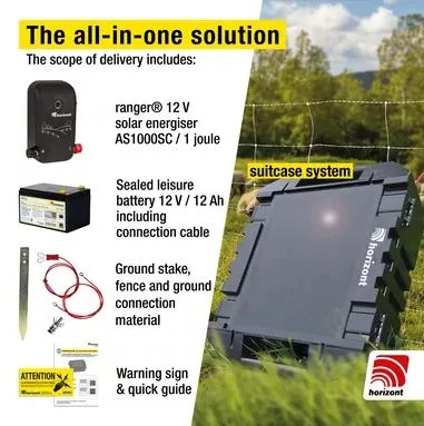 Ranger AS1000SC 12v 1.3j Solar Powered Energiser