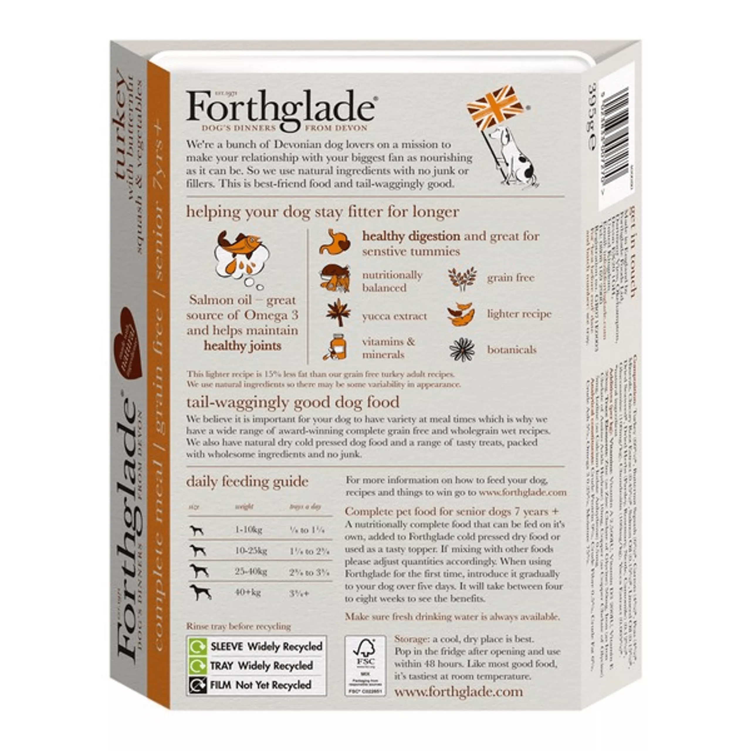 Forthglade Turkey Senior 395g