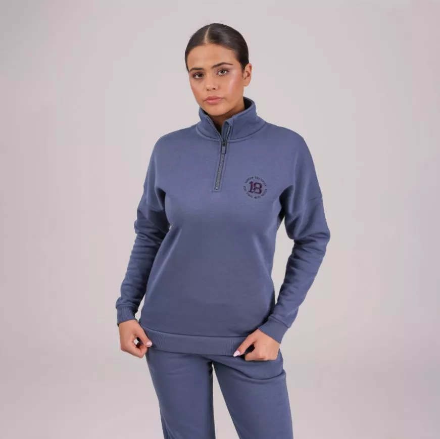 Serene Half Zip Sweater Blue XL