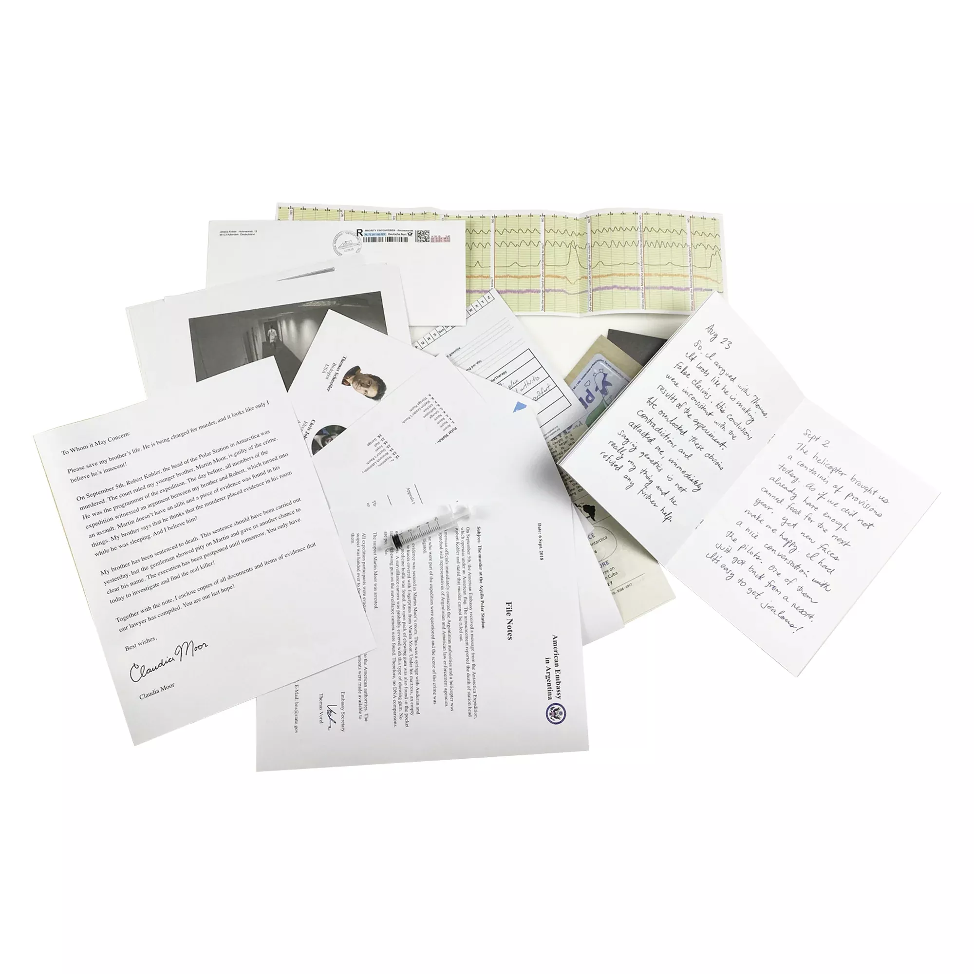 Murder Mystery Party Case File Death in Antarctica