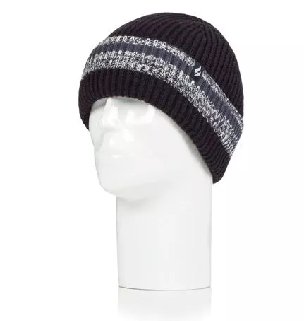 Mens Arran Striped Hat - Denim